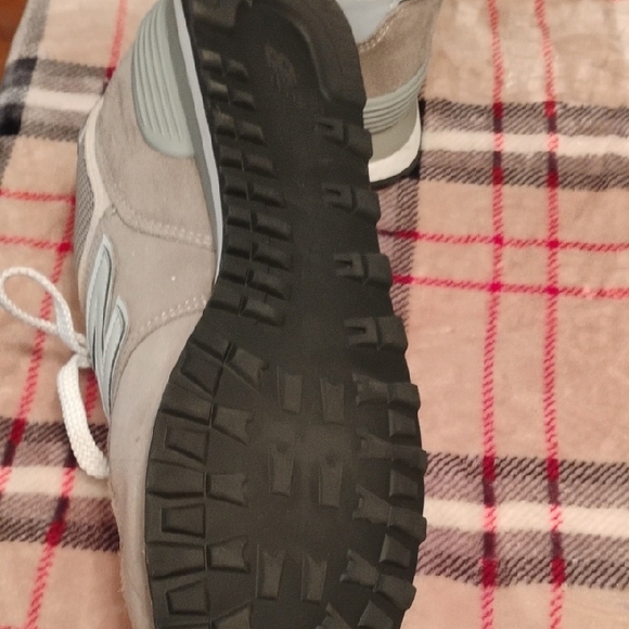 New Balance Taupe and White Sneakers - Picture 4 of 5